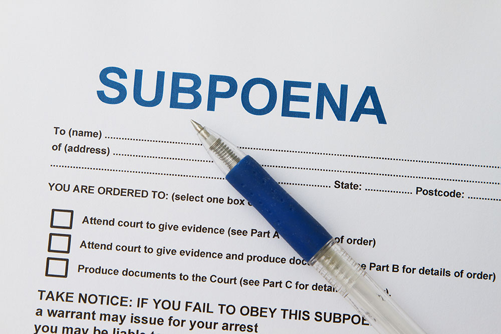 Subpoena Preparation